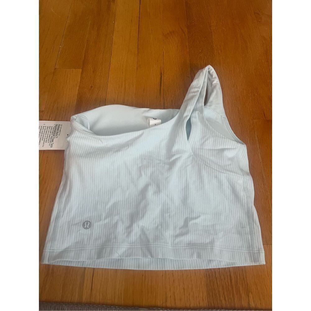 NWT Lululemon Ribbed Nulu Asymmetrical Yoga Tank Top - Picture 4 of 5